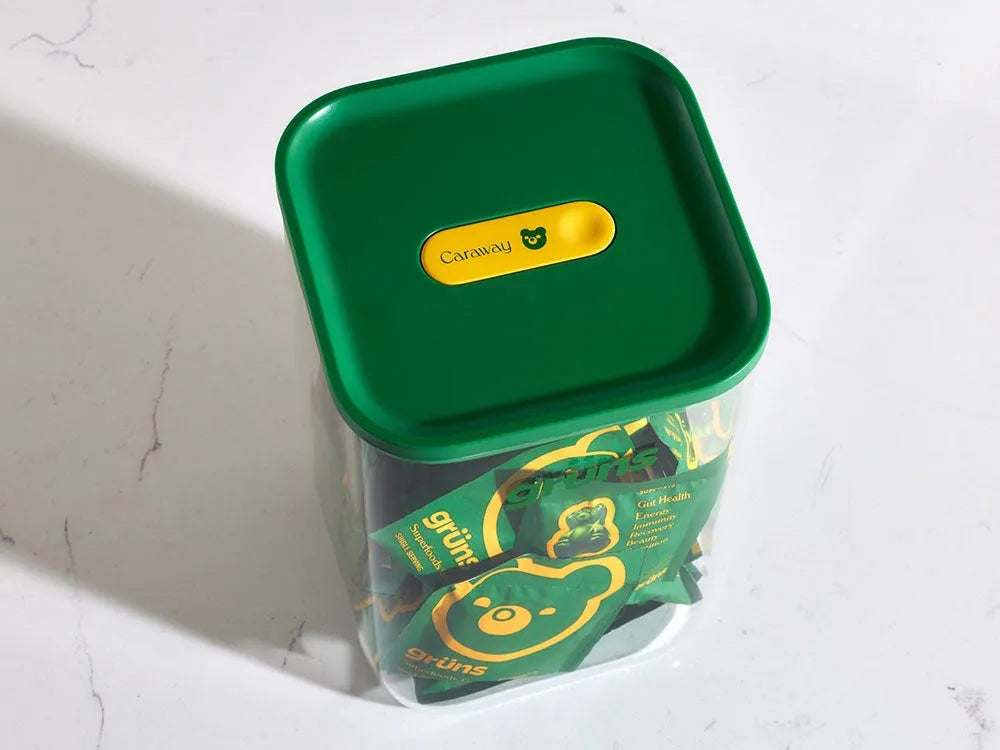 Grüns x Caraway Glass Airtight Container